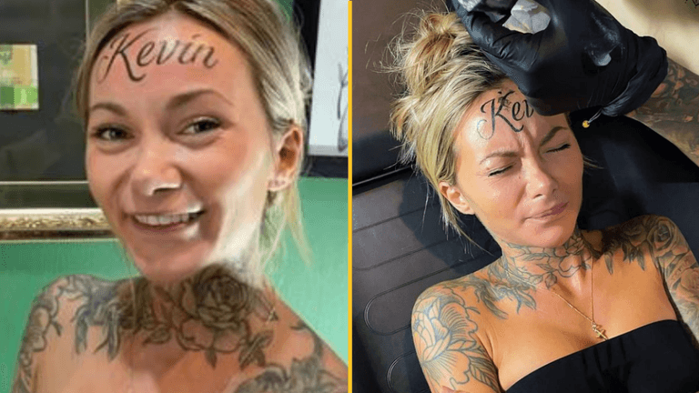 Influencer responds to people saying she will regret ‘tattoo’ of boyfriend’s name on her forehead Influencer responds to people saying she will regret ‘tattoo’ of boyfriend’s name on her forehead