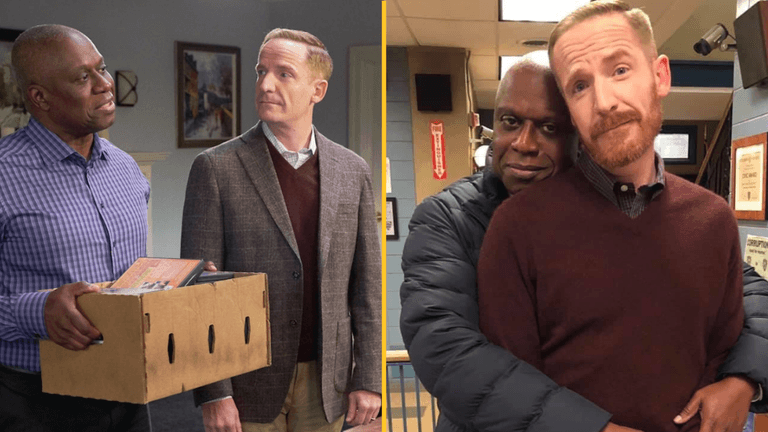 Heartbreaking tribute paid to Andre Braugher from on-screen Brooklyn Nine-Nine husband Marc Evan Jackson Heartbreaking tribute paid to Andre Braugher from on-screen Brooklyn Nine-Nine husband Marc Evan Jackson