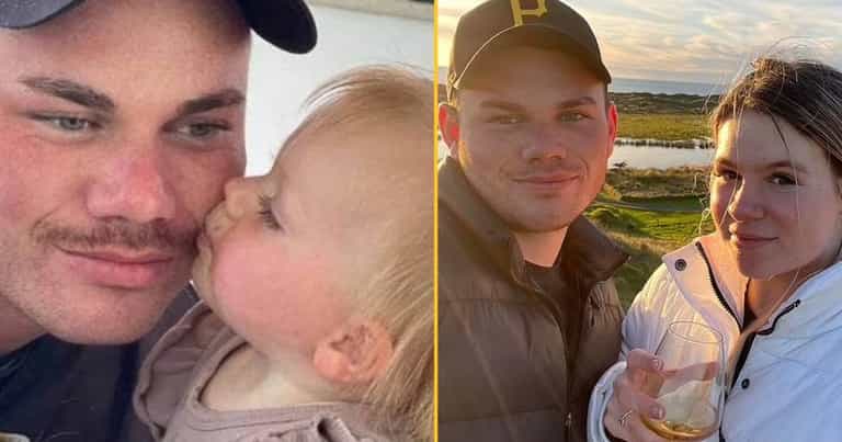 Young dad drops dead aged 25 while on walk with baby daughter Young dad drops dead aged 25 while on walk with baby daughter