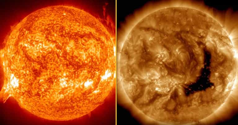 A massive hole has just opened up in the Sun A massive hole has just opened up in the Sun