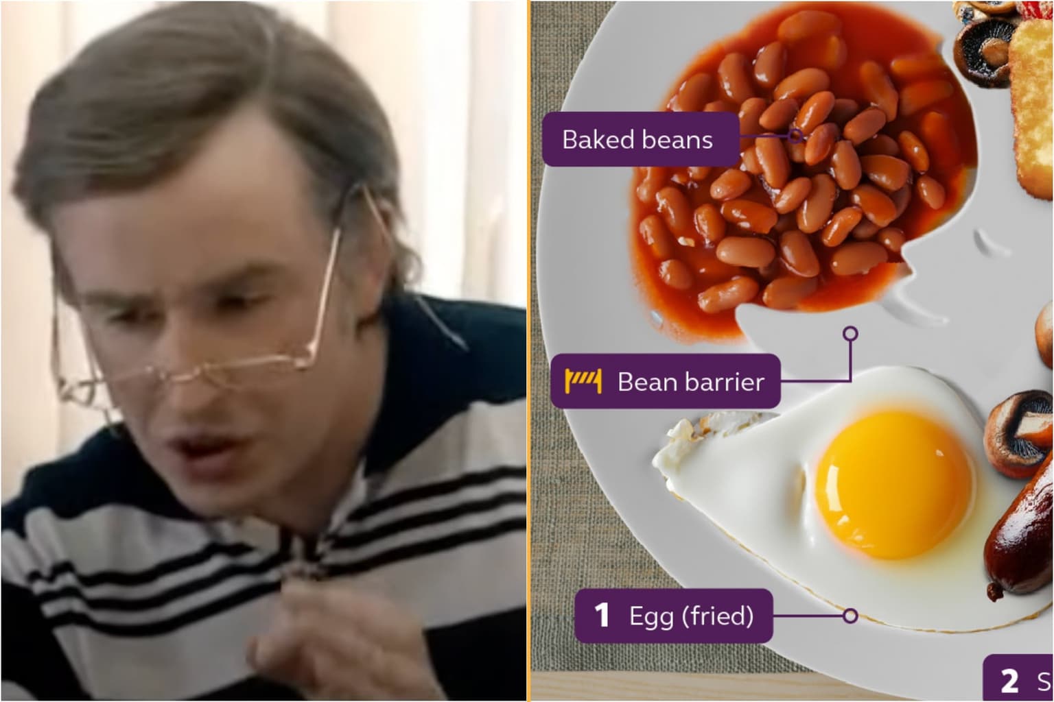 Hotel chain introduces breakfast plates with a ‘bean barrier’