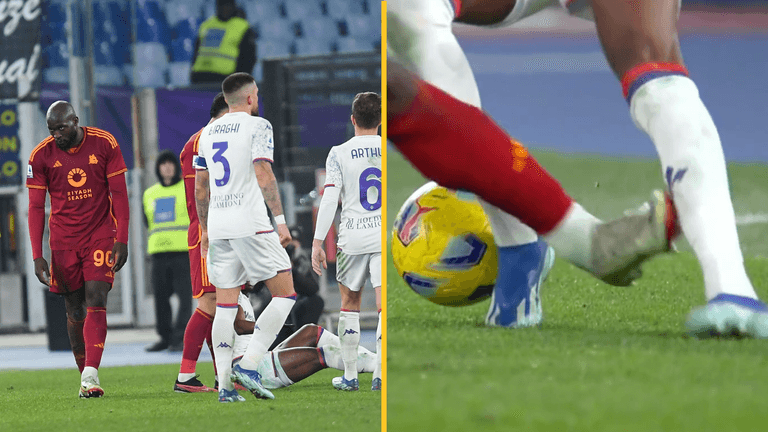 Romelu Lukaku sent off for tackle so bad it broke opponent’s sock Romelu Lukaku sent off for tackle so bad it broke opponent’s sock