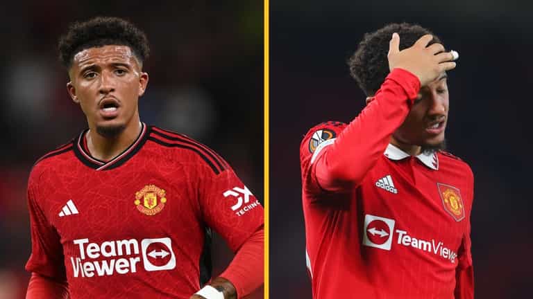 Jadon Sancho is the last Man United forward to score at Old Trafford in the Premier League Jadon Sancho is the last Man United forward to score at Old Trafford in the Premier League