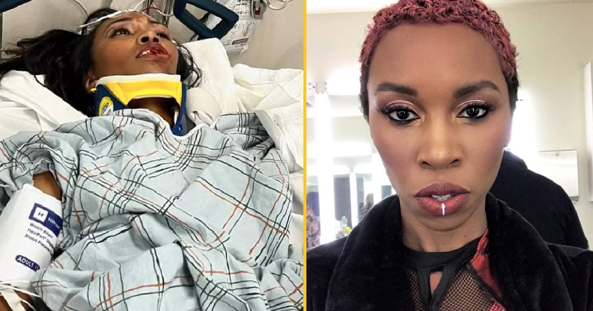 Actress Carrie Bernans rushed to hospital and ‘unable to walk’ after being hit by car