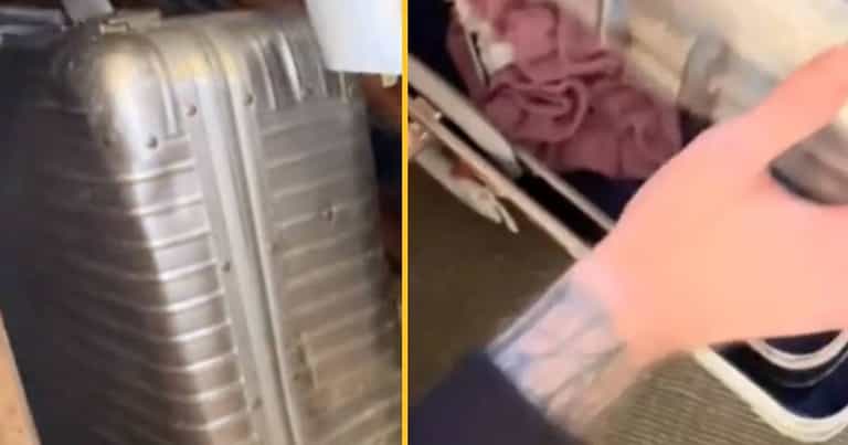 Woman urged to sell her house after opening suitcase she found hidden behind her wall Woman urged to sell her house after opening suitcase she found hidden behind her wall