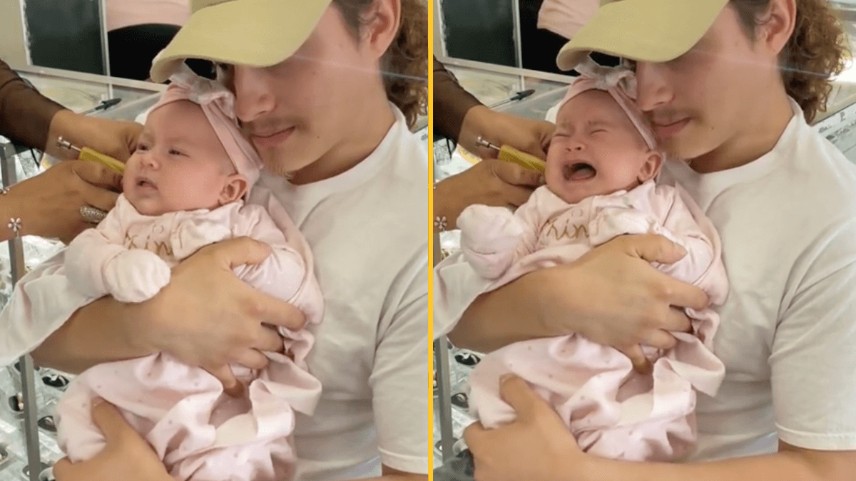 TikToker sparks outrage after piercing daughter’s ears, claiming ‘her pain was worth it’