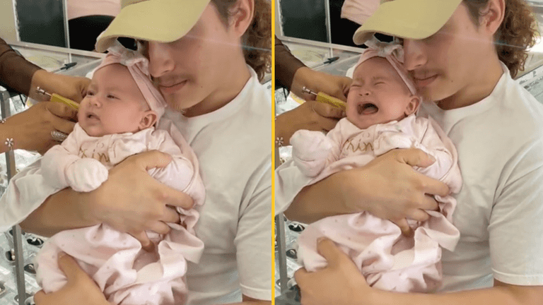 TikToker sparks outrage after piercing daughter’s ears, claiming ‘her pain was worth it’ TikToker sparks outrage after piercing daughter’s ears, claiming ‘her pain was worth it’