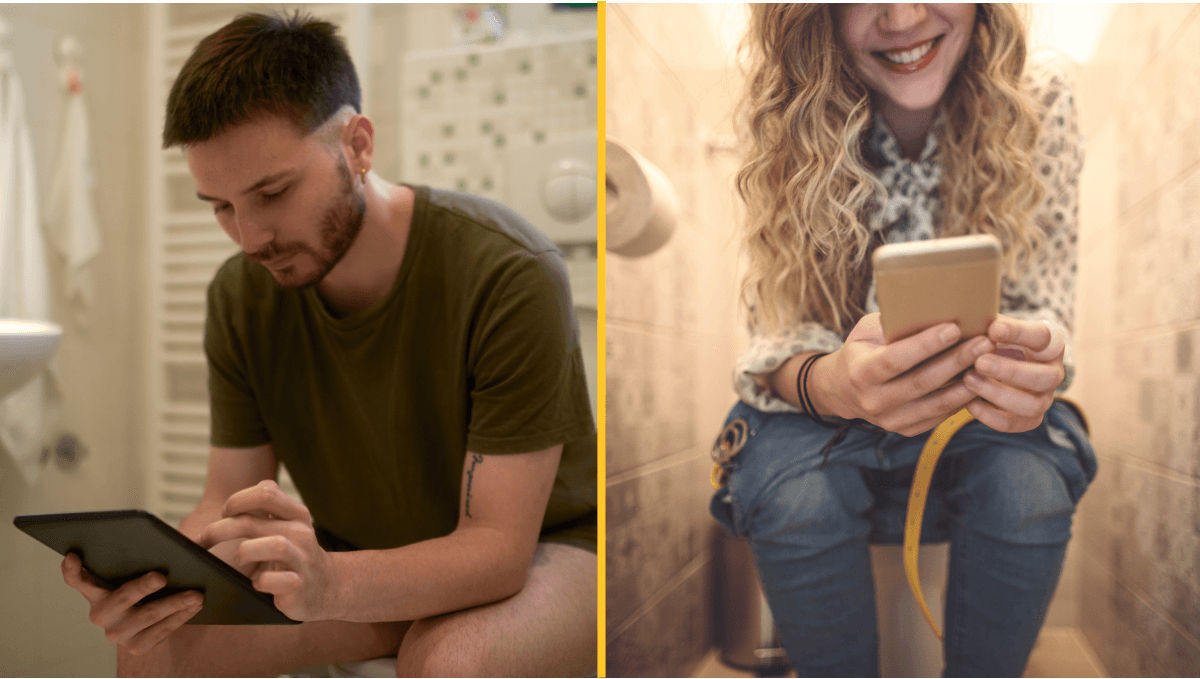 12 per cent of Brits admit to going to the toilet in a virtual work meeting
