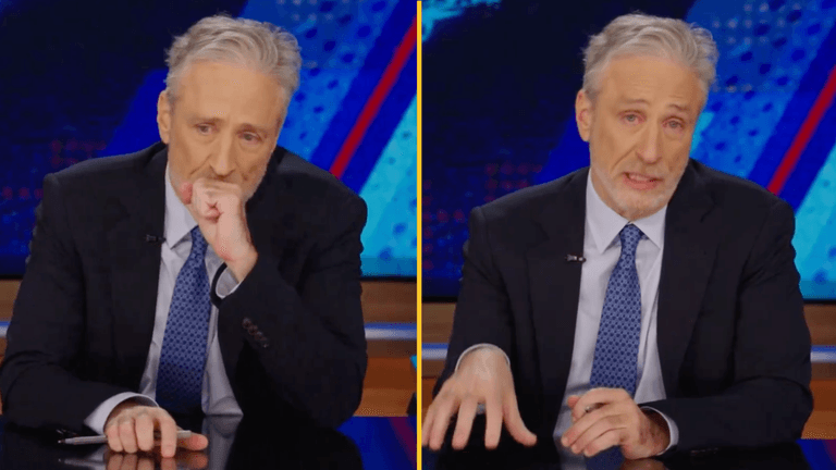 Jon Stewart in tears as he shares sad news with Daily Show viewers Jon Stewart in tears as he shares sad news with Daily Show viewers