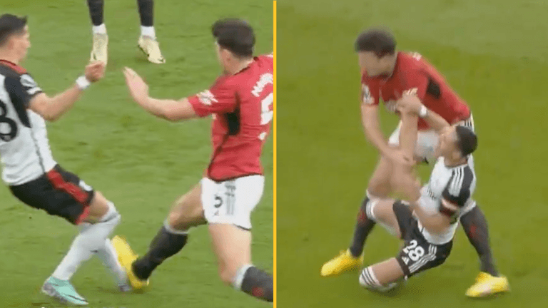 Harry Maguire escapes red card for ‘awful’ tackle on Sasa Lukic Harry Maguire escapes red card for ‘awful’ tackle on Sasa Lukic