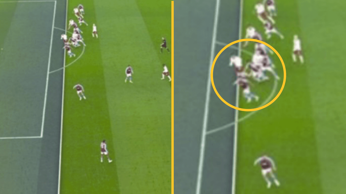 Replays show that Man United’s opening goal was offside