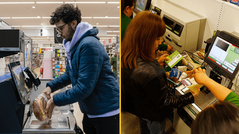 Customers left fuming after being asked to tip at self-checkouts Customers left fuming after being asked to tip at self-checkouts