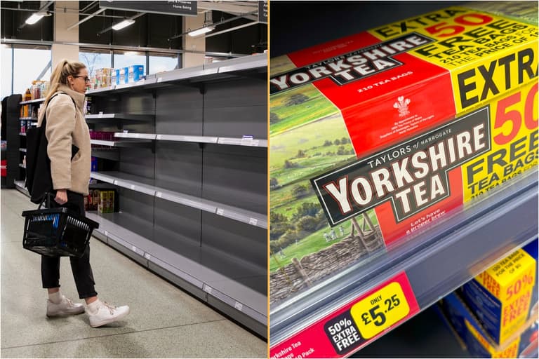 Supermarkets post warnings over national tea shortage Supermarkets post warnings over national tea shortage