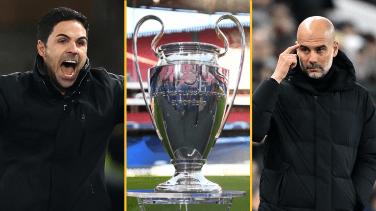Champions League draw sets up potential Arsenal v Man City semi final Champions League draw sets up potential Arsenal v Man City semi final