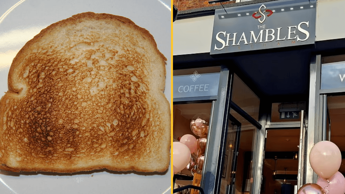 Café hits back after customer’s one star review over £9 cost for extra toast