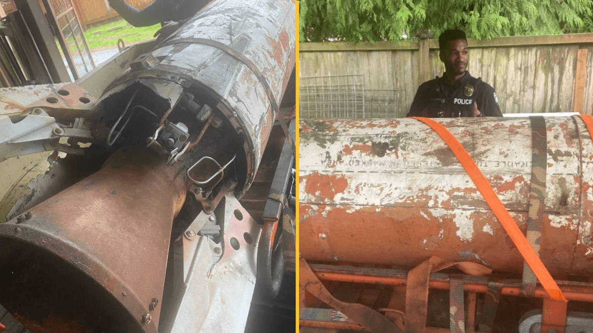Man finds inert nuclear missile in his garage