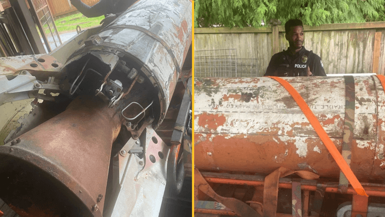 Man finds inert nuclear missile in his garage Man finds inert nuclear missile in his garage