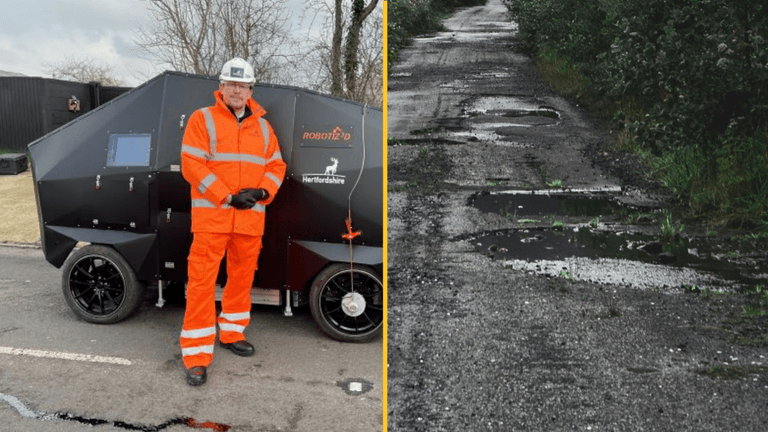 World’s first AI pothole fixing robot deployed by UK government World’s first AI pothole fixing robot deployed by UK government