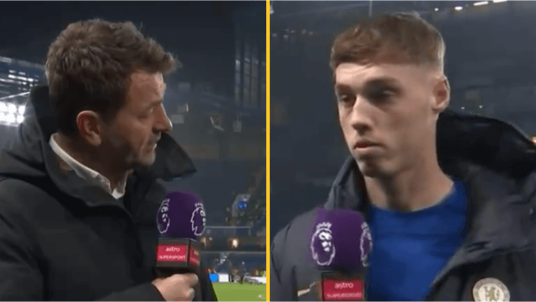 Tim Sherwood slammed for asking Cole Palmer ‘most awkward question ever’ on live TV Tim Sherwood slammed for asking Cole Palmer ‘most awkward question ever’ on live TV