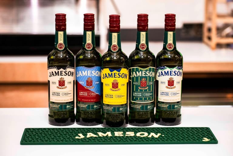 Jameson and Classic Football Shirts collaborate on limited edition bottles Jameson and Classic Football Shirts collaborate on limited edition bottles