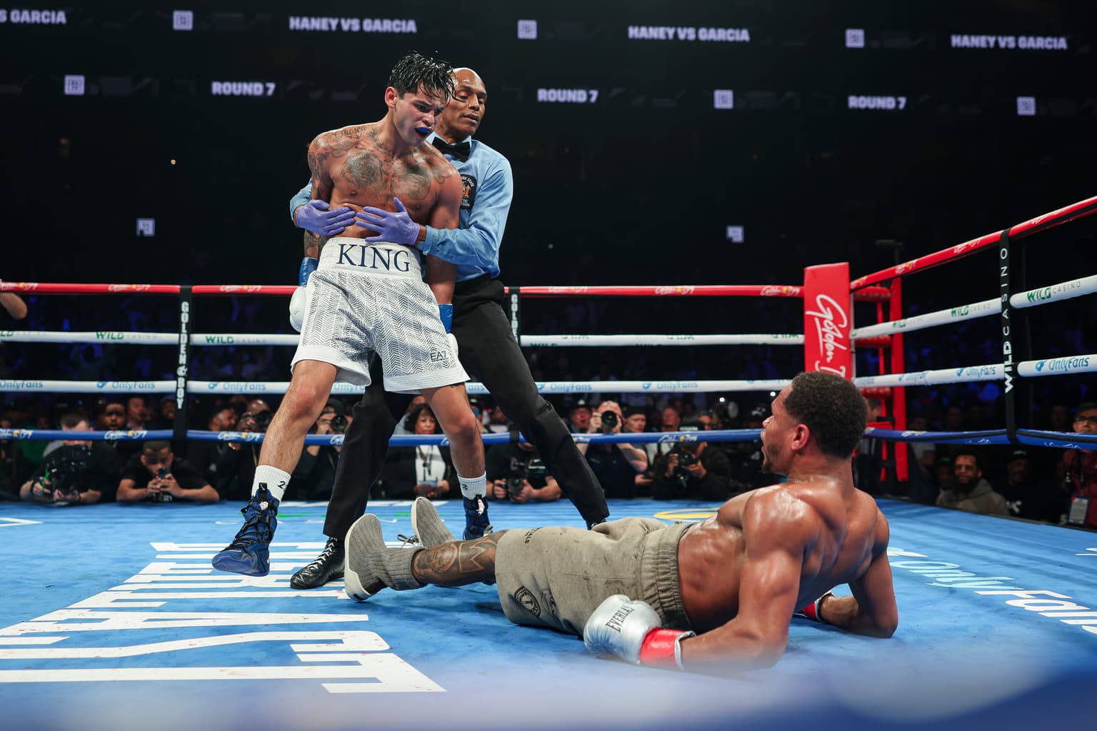 Ryan Garcia defeats Devin Haney with three knock-downs in ‘craziest fight ever’
