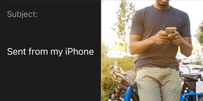 The reason you should always include ‘sent from my iPhone’ when sending an email The reason you should always include ‘sent from my iPhone’ when sending an email
