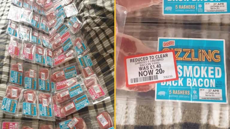 Shoppers slam ‘selfish’ woman after she takes 60 packs of reduced bacon Shoppers slam ‘selfish’ woman after she takes 60 packs of reduced bacon