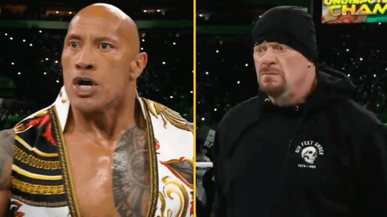 Fans are going wild over ‘the greatest five minutes in Wrestlemania history’, featuring John Cena, Undertaker and The Rock Fans are going wild over ‘the greatest five minutes in Wrestlemania history’, featuring John Cena, Undertaker and The Rock