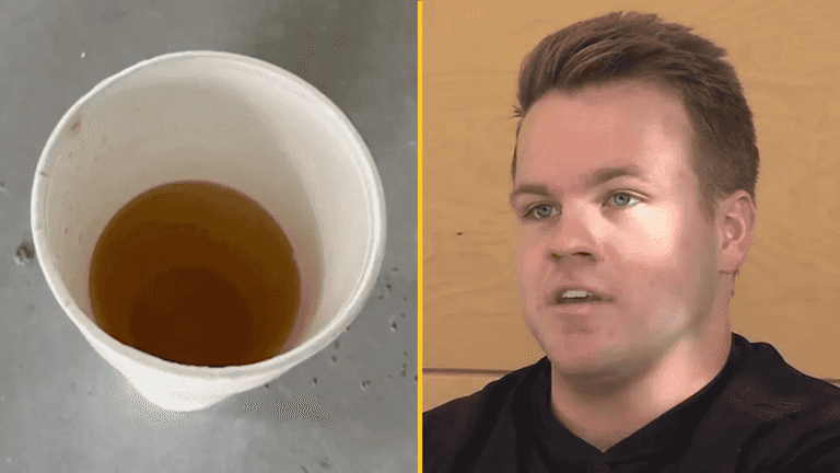 Man drank ‘warm urine’ after delivery driver accidentally switched cups Man drank ‘warm urine’ after delivery driver accidentally switched cups