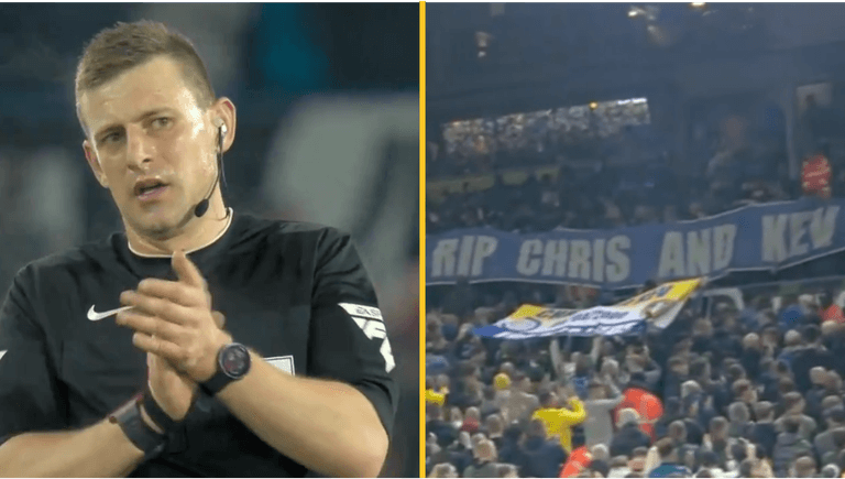 Referee praised for stopping game for Leeds minute’s applause Referee praised for stopping game for Leeds minute’s applause