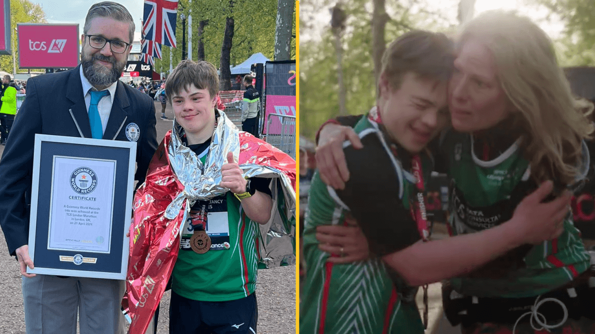 Teenager with Down’s Syndrome breaks London Marathon record