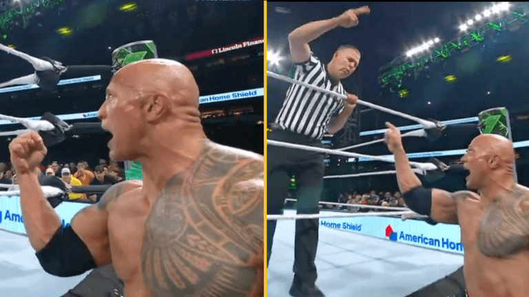 WWE forced to mute live Wrestlemania coverage as The Rock launches X-rated rant WWE forced to mute live Wrestlemania coverage as The Rock launches X-rated rant