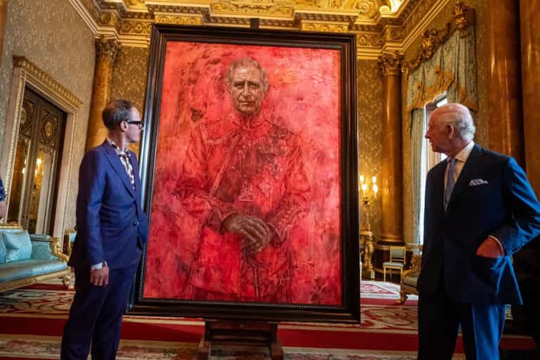 King Charles’ first portrait slammed online for looking hellish King Charles’ first portrait slammed online for looking hellish