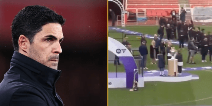 Arsenal spotted rehearsing Premier League winner celebrations