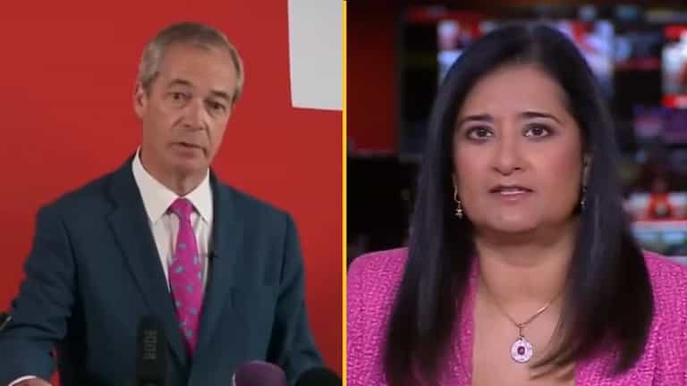 BBC News presenter apologises after sharing thoughts on Nigel Farage on air BBC News presenter apologises after sharing thoughts on Nigel Farage on air