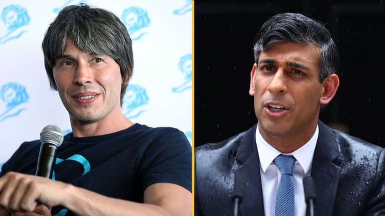 Prof Brian Cox responds to Things Can Only Get Better drowning out Rishi Sunak Prof Brian Cox responds to Things Can Only Get Better drowning out Rishi Sunak
