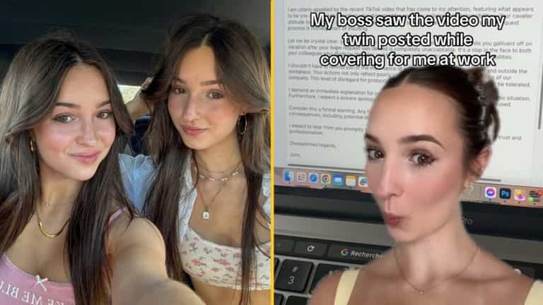 Woman ‘lets her identical twin go to work for her while she goes on holiday’ Woman ‘lets her identical twin go to work for her while she goes on holiday’