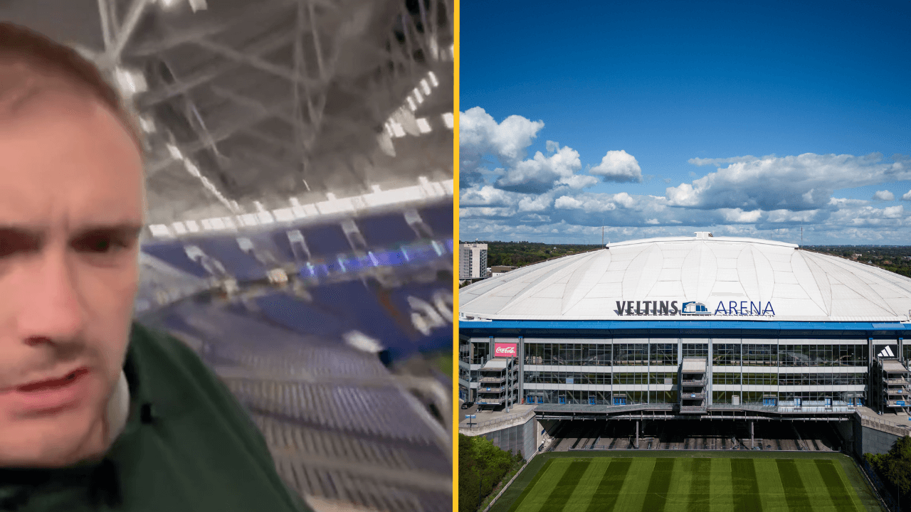 England fan falls asleep inside Veltins Arena and wakes up at 4am in an empty stadium