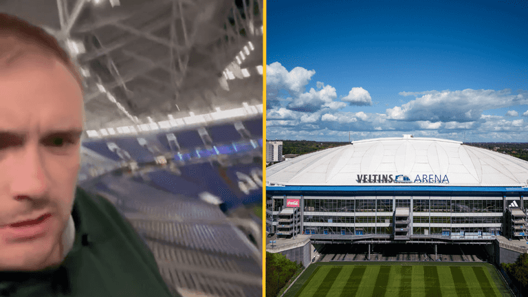 England fan falls asleep inside Veltins Arena and wakes up at 4am in an empty stadium England fan falls asleep inside Veltins Arena and wakes up at 4am in an empty stadium