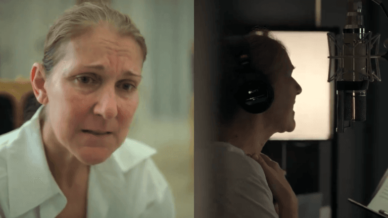 Celine Dion cries as she videos herself trying to sing Celine Dion cries as she videos herself trying to sing
