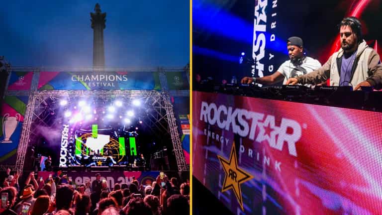 Rockstar Energy Drink reignites The Friday Night Show in Trafalgar Square with a vibrant performance from Rudimental Rockstar Energy Drink reignites The Friday Night Show in Trafalgar Square with a vibrant performance from Rudimental