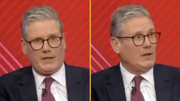 Audience laughs at Keir Starmer when he says his dad was a toolmaker Audience laughs at Keir Starmer when he says his dad was a toolmaker
