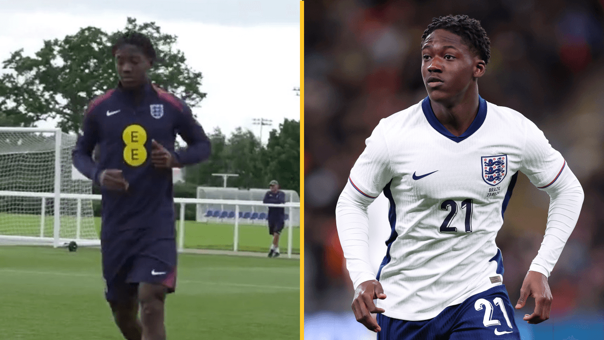 First footage of Kobbie Mainoo in England training has everyone saying the same thing