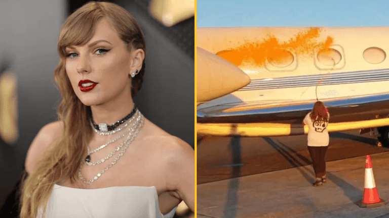 Just Stop Oil target Taylor Swift’s private jet in another spray paint protest Just Stop Oil target Taylor Swift’s private jet in another spray paint protest