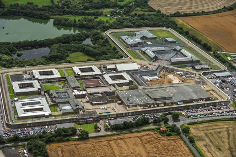 Police officer stabbed in chest at high-security UK prison Police officer stabbed in chest at high-security UK prison