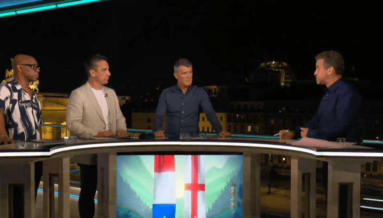Roy Keane tells Gary Neville to calm down over Euro 2024 final talk