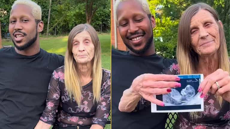 Grandmother who married man 37 years younger than her confirms baby news Grandmother who married man 37 years younger than her confirms baby news