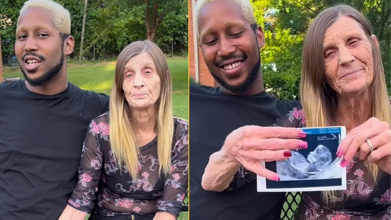 Grandmother who married man 37 years younger than her confirms baby news Grandmother who married man 37 years younger than her confirms baby news