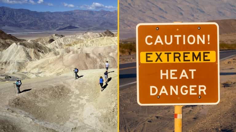 Tourist’s skin ‘melts’ in extreme heat on Death Valley sand dunes Tourist’s skin ‘melts’ in extreme heat on Death Valley sand dunes