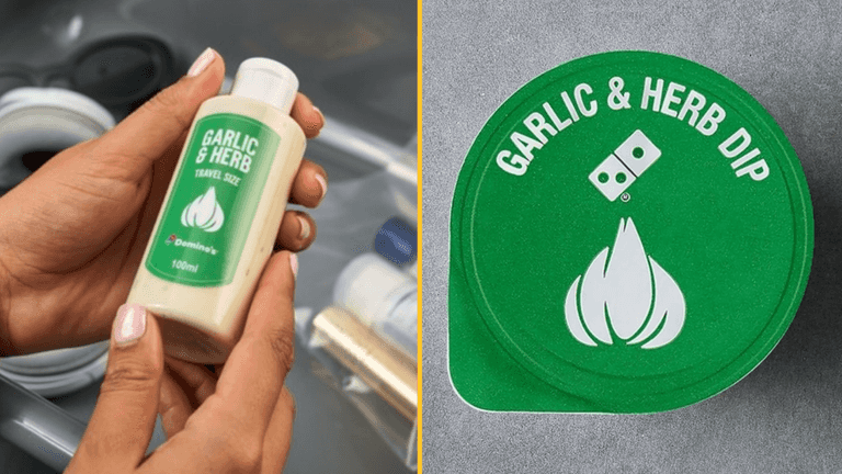 Domino’s launches 100ml travel-sized Garlic & Herb bottle Domino’s launches 100ml travel-sized Garlic & Herb bottle